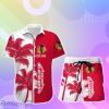 Chicago Blackhawks Hawaiian Shirt And Short Palm Tree Custom Name