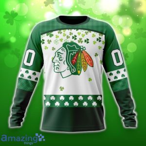 Chicago Blackhawks Special Design For St. Patrick Day 3D Shirt Hoodies Custom Number & Name Product Photo 4
