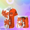 Cincinnati Bengals Hawaiian Shirt And Short Palm Tree Custom Name