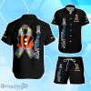 Cincinnati Bengals Hawaiian Shirt & Short Crucial Catch Intercept Autism Custom Name