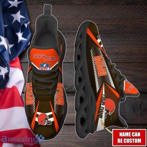 Cleveland Browns Max Soul Shoes with Custom Name Option - Sport Gifts for Fans Product Photo 2