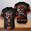 Cleveland Browns NFL Custom Number & Name Skull 3D Baseball Jersey