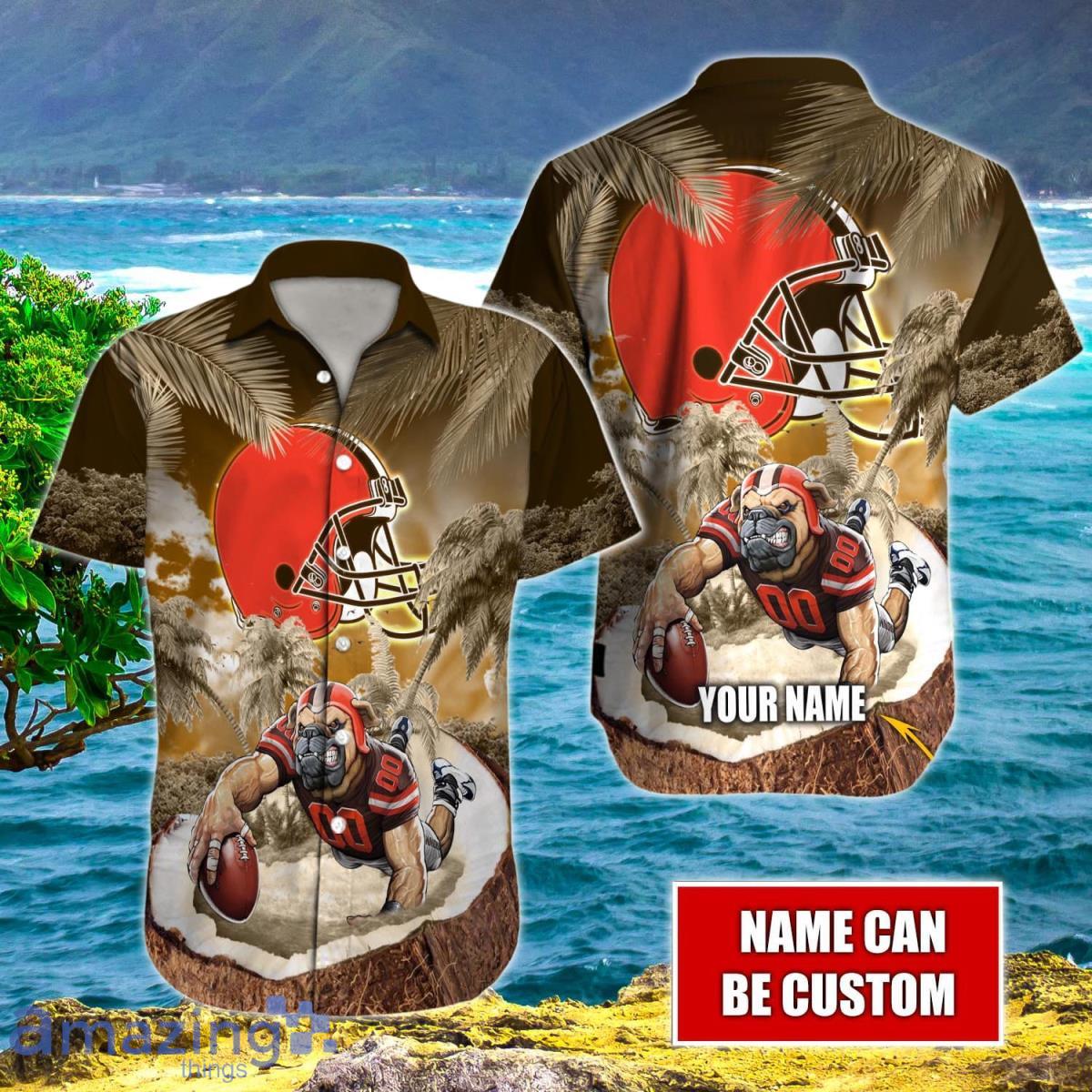 Cleveland Browns NFL Hawaiian Shirt Custom Name Impressive Gift For Men Women Product Photo 1