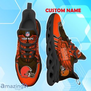 Cleveland Browns NFL Max Soul Shoes Custom Name Wings Design For Fans Product Photo 2