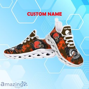 Cleveland Browns NFL Max Soul Shoes Newest Design for Sports Fans Custom Name Product Photo 3
