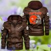 Cleveland Team Custom Name And Number 2D Leather Jacket Sport Gift