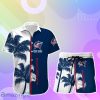 Columbus Blue Jackets Hawaiian Shirt And Short Palm Tree Custom Name