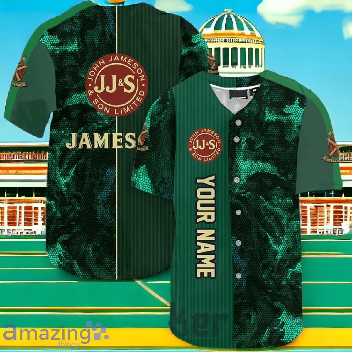 Custom Name Jameson Galaxy Mosaic Jersey Baseball Shirt Unique Gift Product Photo 1