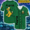 Custom Name Pluto Baseball Jersey, Pluto Shirt, Pluto 3D Jersey Green