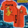Custom Name Pluto Baseball Jersey, Pluto Shirt, Pluto 3D Jersey Orange
