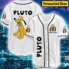 Custom Name Pluto Baseball Jersey, Pluto Shirt, Pluto 3D Jersey White