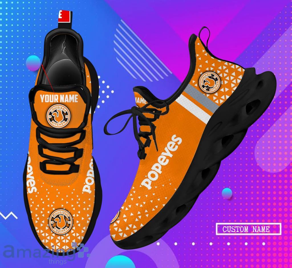 Custom Name Popeyes Logo Clunky Max Soul Running Sneaker Shoesorange image Custom Name Popeyes Logo Clunky Max Soul Running Sneaker Shoesorange Product Photo 1