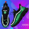 Custom Name Publix Logo Clunky Max Soul Running Sneaker Shoesnovel Layout Green