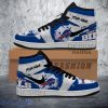 Custom Name Shoes NFL Buffalo Bills Paint Splash Texture Air Jordan Hightop Shoes