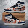 Custom Name Shoes NFL Denver Broncos Paint Splash Texture Air Jordan Hightop Shoes