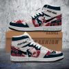 Custom Name Shoes NFL Houston Texans Paint Splash Texture Air Jordan Hightop Shoes