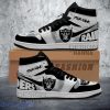 Custom Name Shoes NFL Las Vegas Raiders Paint Splash Texture Air Jordan Hightop Shoes