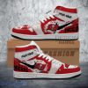 Custom Name Shoes NFL Tampa Bay Buccaneers Paint Splash Texture Air Jordan Hightop Shoes