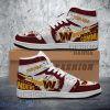 Custom Name Shoes NFL Washington Commanders Paint Splash Texture Air Jordan Hightop Shoes
