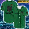 Custom Name Toothless Baseball Jersey Shirts, Toothless Shirts, Dragon Jersey Men Green