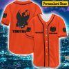 Custom Name Toothless Baseball Jersey Shirts, Toothless Shirts, Dragon Jersey Men Orange
