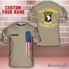 Custom Name US Army 101st Airborne Division 3D T-Shirt All Over Printed Gift For Men Women