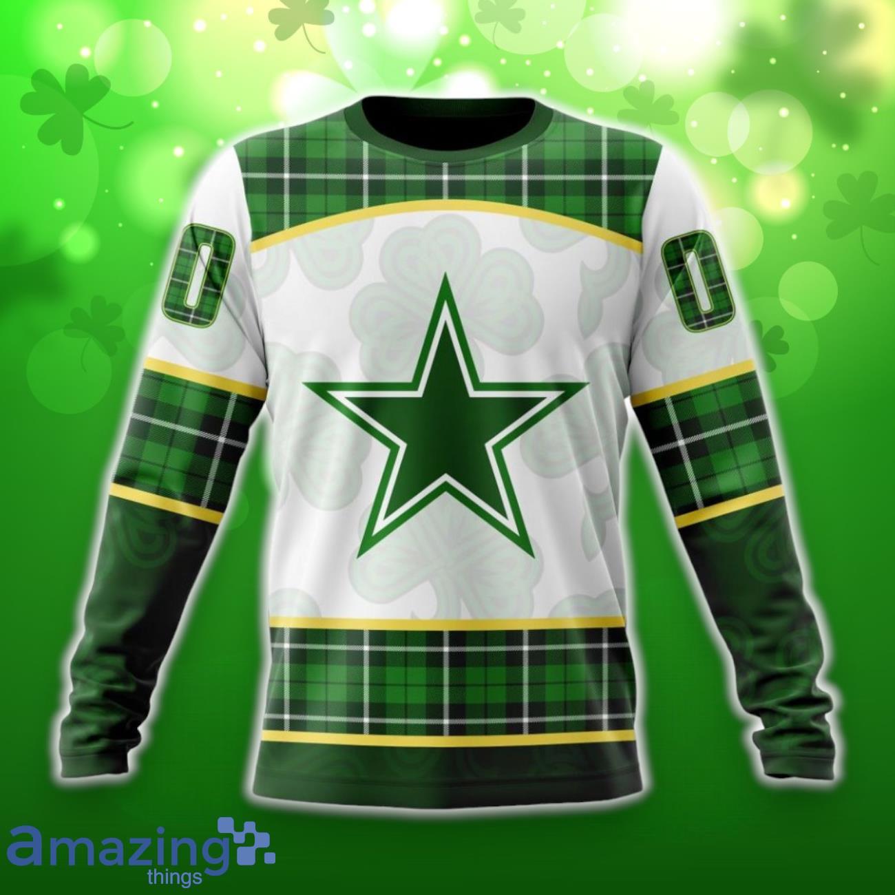 Dallas Cowboys Special Design For St. Patrick Day 3D Shirt Hoodies Custom Number & Name image Dallas Cowboys Special Design For St. Patrick Day 3D Shirt Hoodies Custom Number & Name Product Photo 4