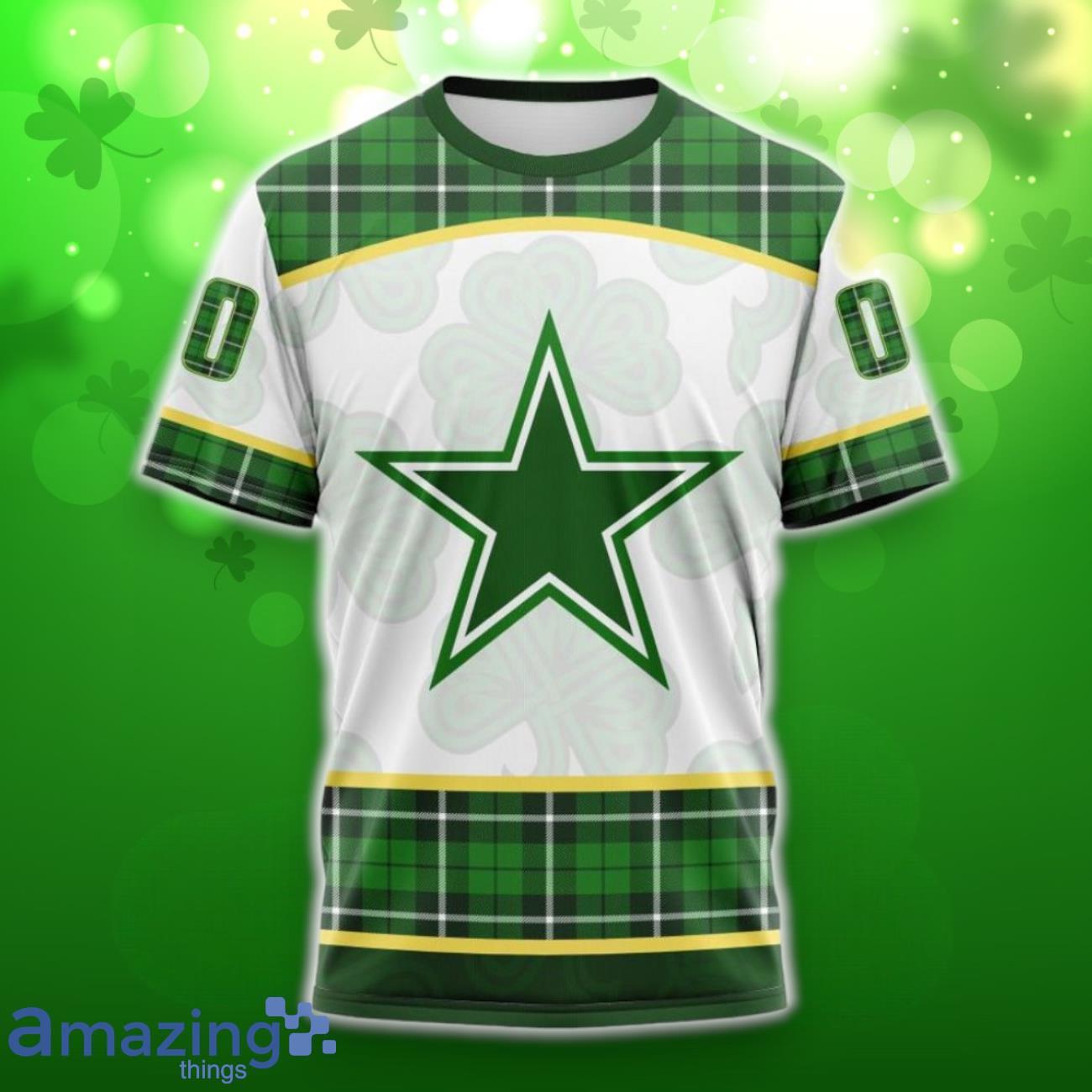Dallas Cowboys Special Design For St. Patrick Day 3D Shirt Hoodies Custom Number & Name image Dallas Cowboys Special Design For St. Patrick Day 3D Shirt Hoodies Custom Number & Name Product Photo 6
