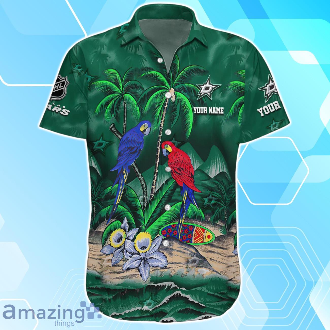 Dallas Stars Hawaiian Shirt Summer Gifts For Fans Custom Name image Dallas Stars Hawaiian Shirt Summer Gifts For Fans Custom Name Product Photo 2