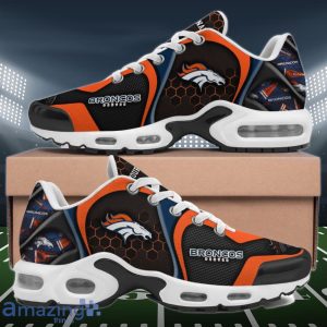 Denver Broncos Air Cushion Sports Shoes Custom Name Gifts For Football Fan Product Photo 1