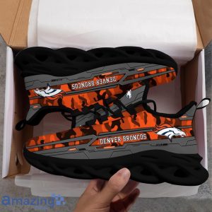 Denver Broncos Custom Name Clunky Max Soul Sneakers Product Photo 2