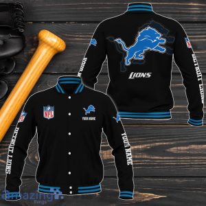 Detroit Lions Baseball Jacket Custom Name Sport Gifts For Fans Product Photo 1