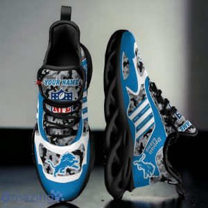 Detroit Lions Camo Patterns Max Soul Shoes Custom Name For Fans Product Photo 2