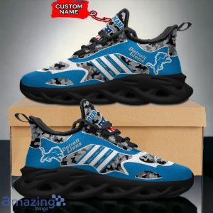 Detroit Lions Camo Patterns Max Soul Shoes Custom Name For Fans Product Photo 3