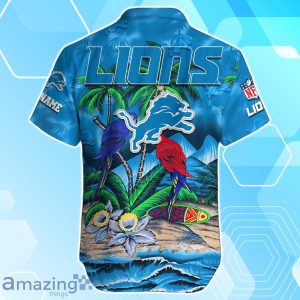 Detroit Lions Hawaiian Shirt Summer Gifts For Fans Custom Name Product Photo 3
