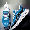 Detroit Lions Max Soul Shoes Custom Name Special Gifts For Fans