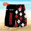 Ducati Logo Print 3D Short Hawaiian Trending Summer For Men