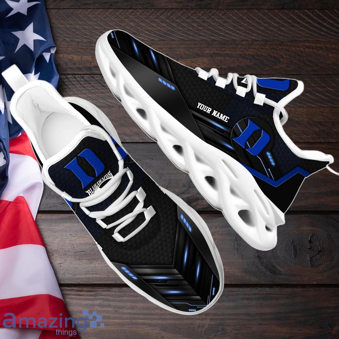 Duke Blue Devils Max Soul Shoes Custom Your Name Sneakers Gifts For Fan image Duke Blue Devils Max Soul Shoes Custom Your Name Sneakers Gifts For Fan Product Photo 2