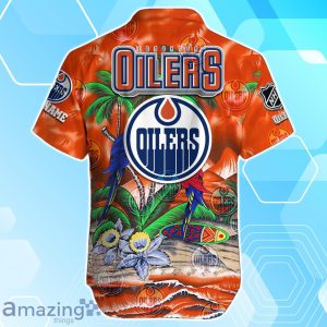 Edmonton Oilers Hawaiian Shirt Summer Gifts For Fans Custom Name Product Photo 3