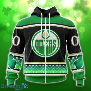 Edmonton Oilers Specialized Hockey Celebrate St Patrick’s Day Unisex 3D Shirt Hoodies Custom Number & Name Product Photo 2