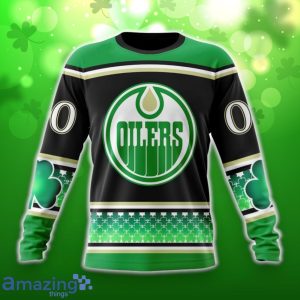 Edmonton Oilers Specialized Hockey Celebrate St Patrick’s Day Unisex 3D Shirt Hoodies Custom Number & Name Product Photo 4