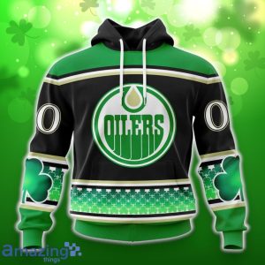 Edmonton Oilers Specialized Hockey Celebrate St Patrick’s Day Unisex 3D Shirt Hoodies Custom Number & Name Product Photo 1