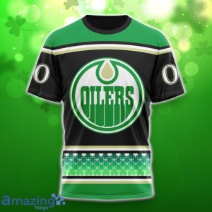 Edmonton Oilers Specialized Hockey Celebrate St Patrick’s Day Unisex 3D Shirt Hoodies Custom Number & Name Product Photo 6