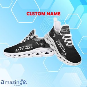 Arizona Cardinals NFL Max Soul Shoes Classic Black Design Custom Name Product Photo 3