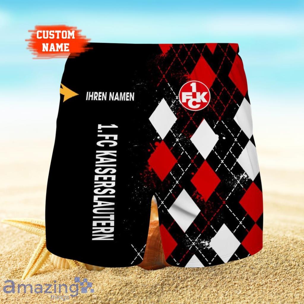 FC Kaiserslautern Logo Print 3D Short Hawaiian Trending Summer For Men image FC Kaiserslautern Logo Print 3D Short Hawaiian Trending Summer For Men Product Photo 1