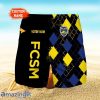 FC Sochaux-Montbeliard Logo Print 3D Short Hawaiian Trending Summer For Men Custom Name