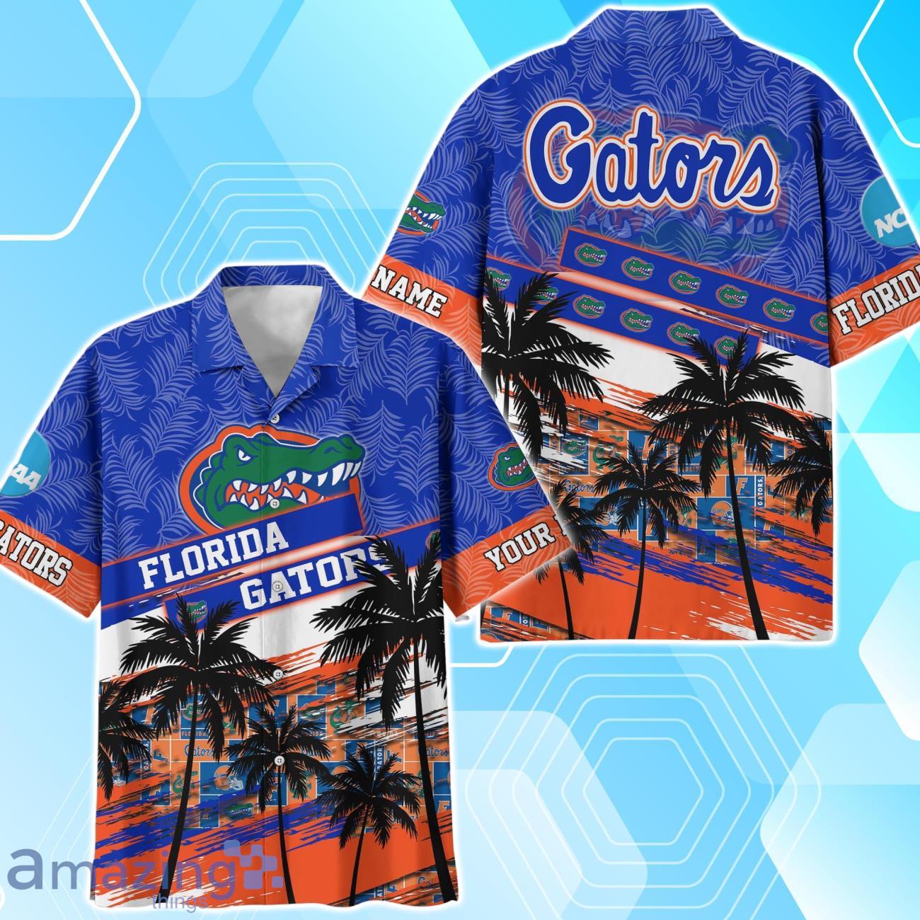 Florida Gators Sport Team Hawaiian Shirt & Short Vintage Tropical Custom Name image Florida Gators Sport Team Hawaiian Shirt & Short Vintage Tropical Custom Name Product Photo 2
