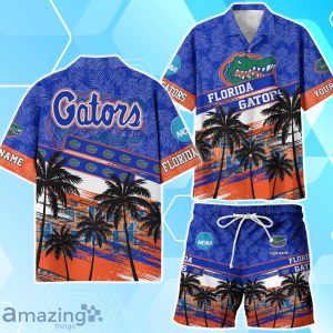 Florida Gators Sport Team Hawaiian Shirt & Short Vintage Tropical Custom Name Product Photo 1