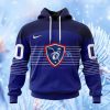 France National Ice Hockey Personalized Navy Kits Hoodie 3D All Over Print Attract Gift For Men And Women