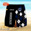 Girondins de Bordeaux Logo Print 3D Short Hawaiian Trending Summer For Men